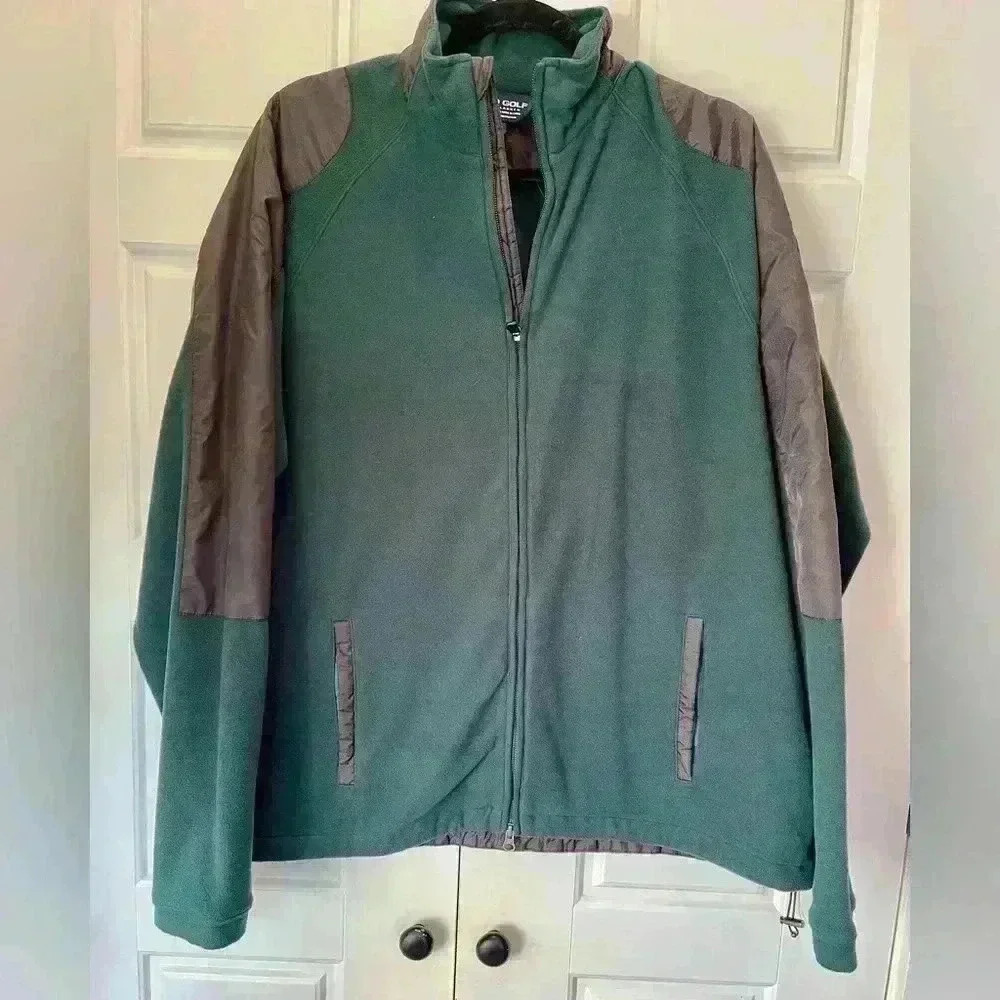 Polo Gulf Ralph, Lauren Polar fleece full zip jacket 2 pockets, DarkGreen XL